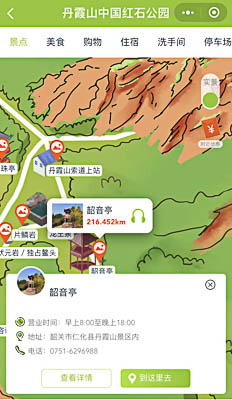 江海景区手绘地图智慧导览和语音结合，让景区“活”起来